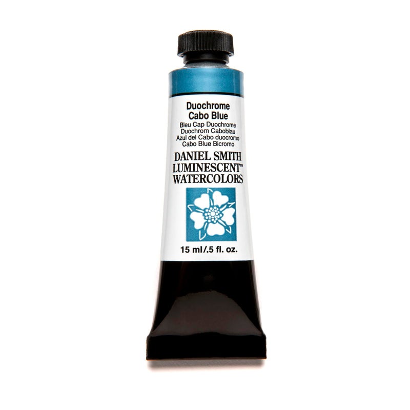 Daniel Smith Extra Fine Watercolor 15ml Paint Tube, Duochrome, Cabo Blue (284640044), 0.5 Fl Oz (Pack of 1) - Image 1